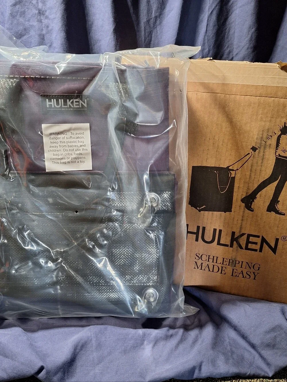 NWT Hulken Bag, MATTE PLUM, Medium